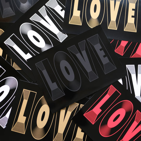 Designed and printed with LOVE at the White Duck Editions studio, this edition is comprised of beautiful Somerset cotton paper and highly glossy enamel ink. Printed in four distinct colourways, this is a print edition set to carry us through to a brighter 2021. 2 col screen print A3 (42cm x 29.7cm) 310gsm Tub-sized Somerset Satin 100% cotton paper Limited editions of 15